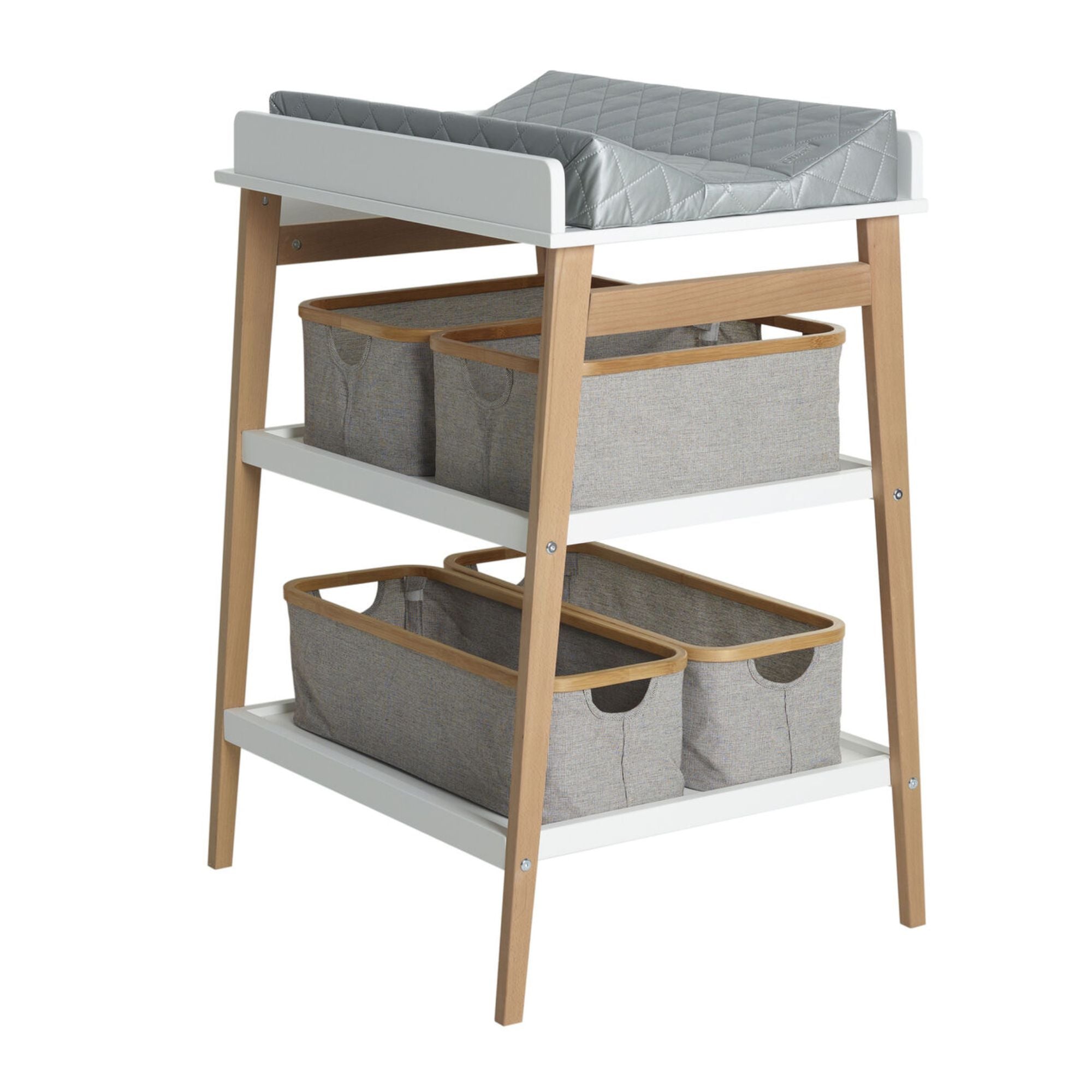Vystymo stalas Hip - White/Naturel - little-goose.com