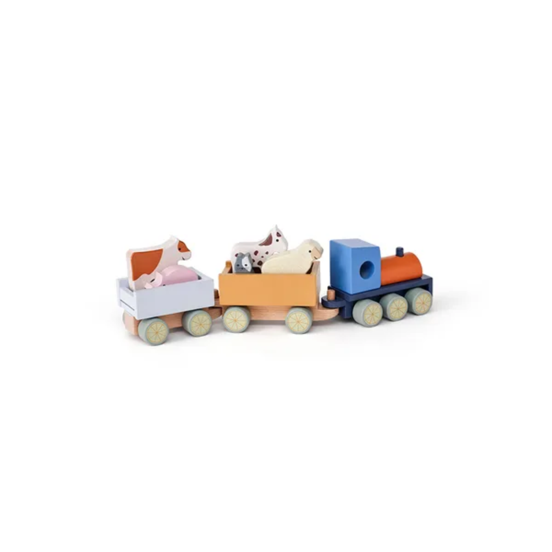 Traukinukas su ūkio gyvūnais