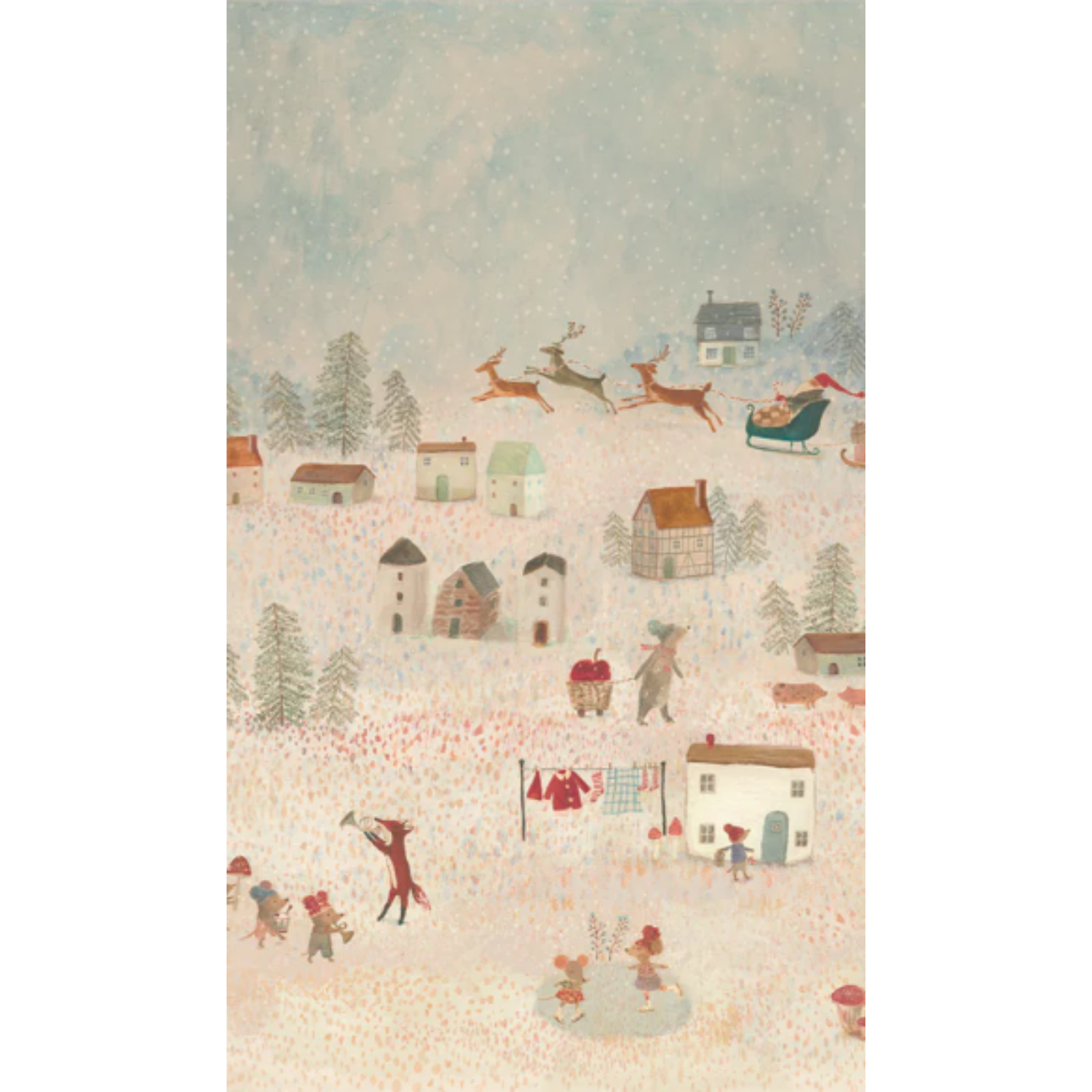 Dovanų pakavimo popierius - Santa is coming