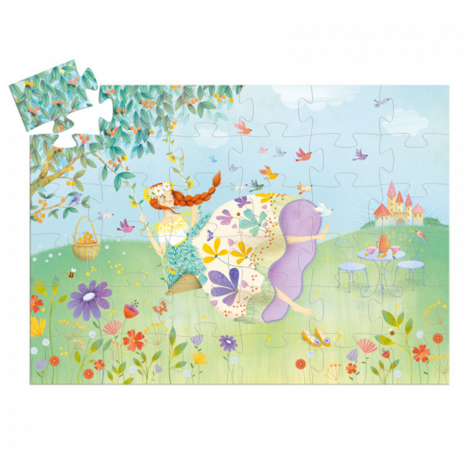 Djeco tactile puzzle - The fairy and the unicorn