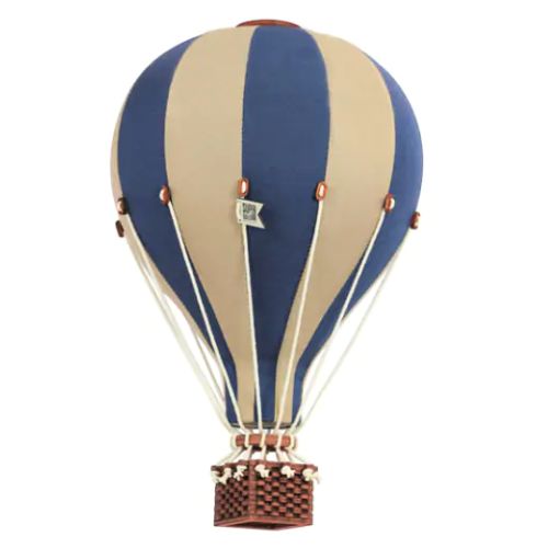 Super Balloon oro balionas - Light Brown | Navy Blue
