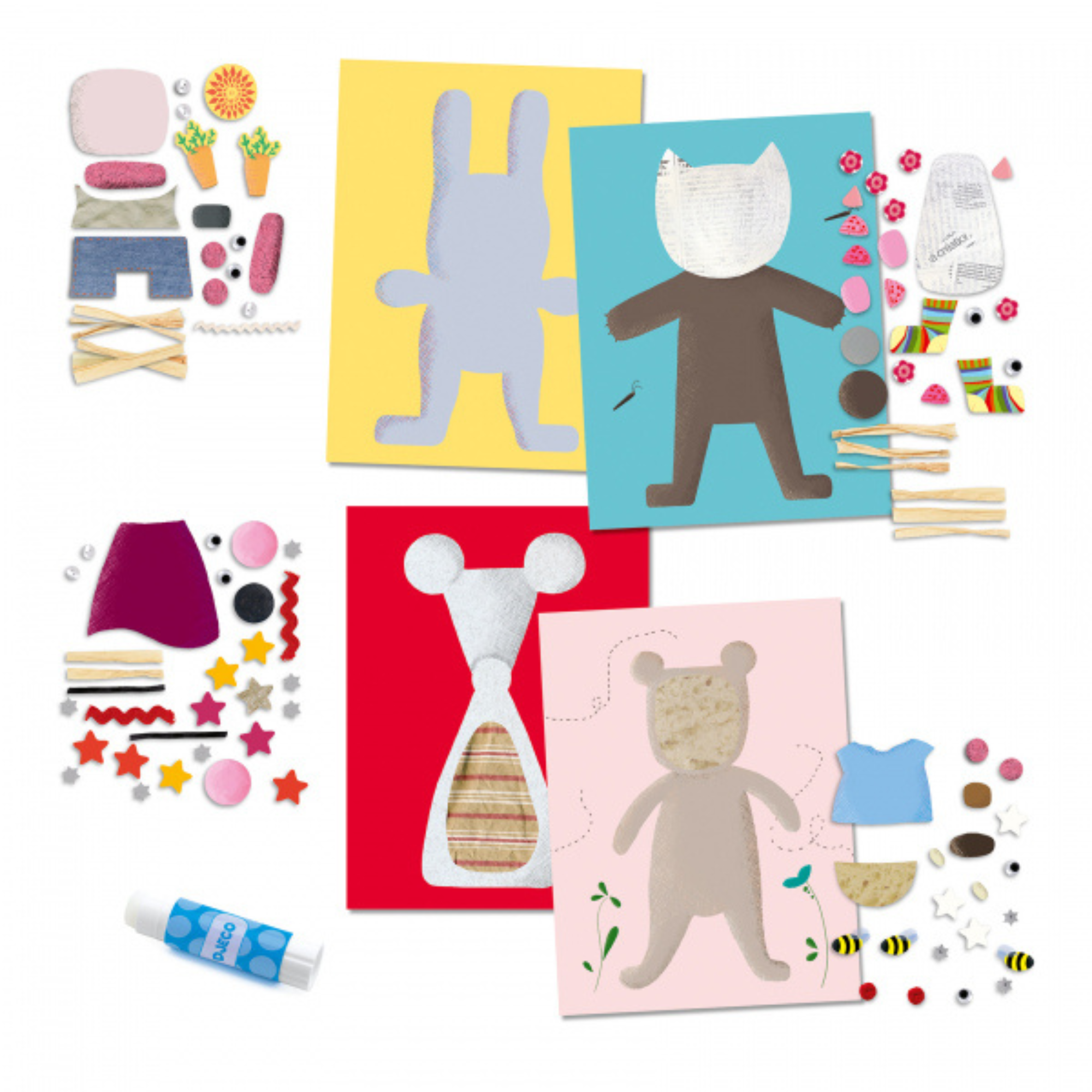 Creative set - Collages for the little ones - Animals