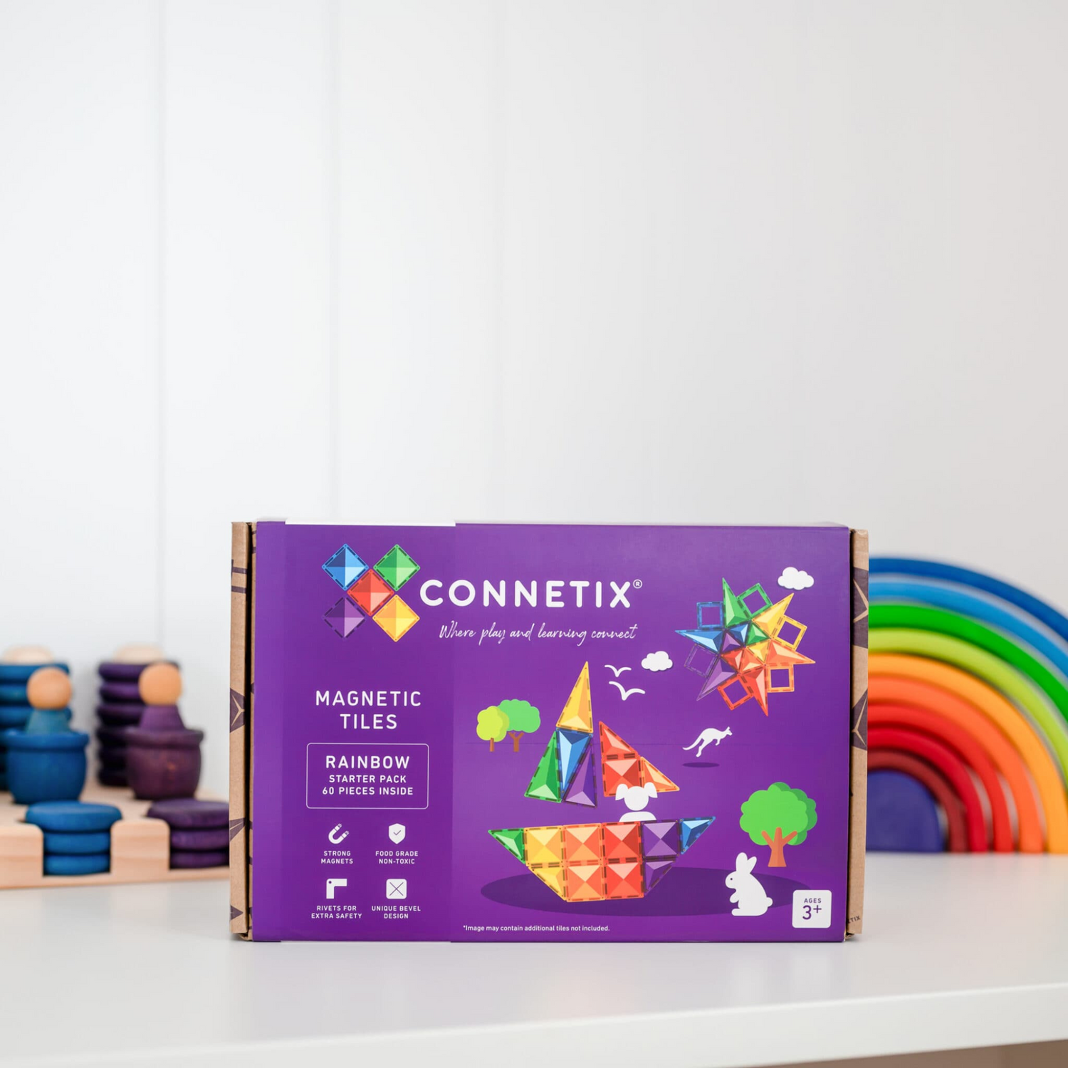 Connetix 62-pieces magnetic constructor - Starter pack