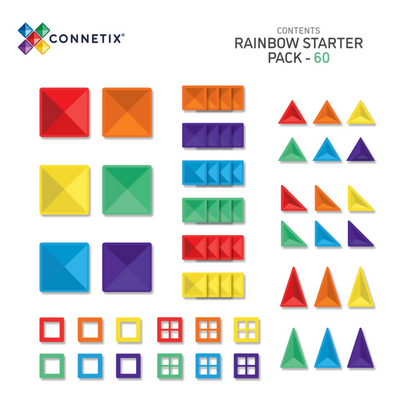 Connetix 62-pieces magnetic constructor - Starter pack