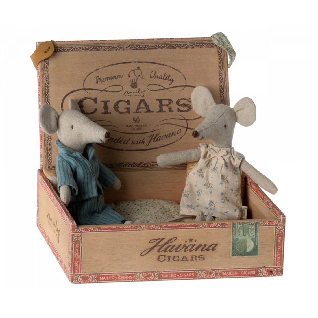 Mom and Dad in a cigar box