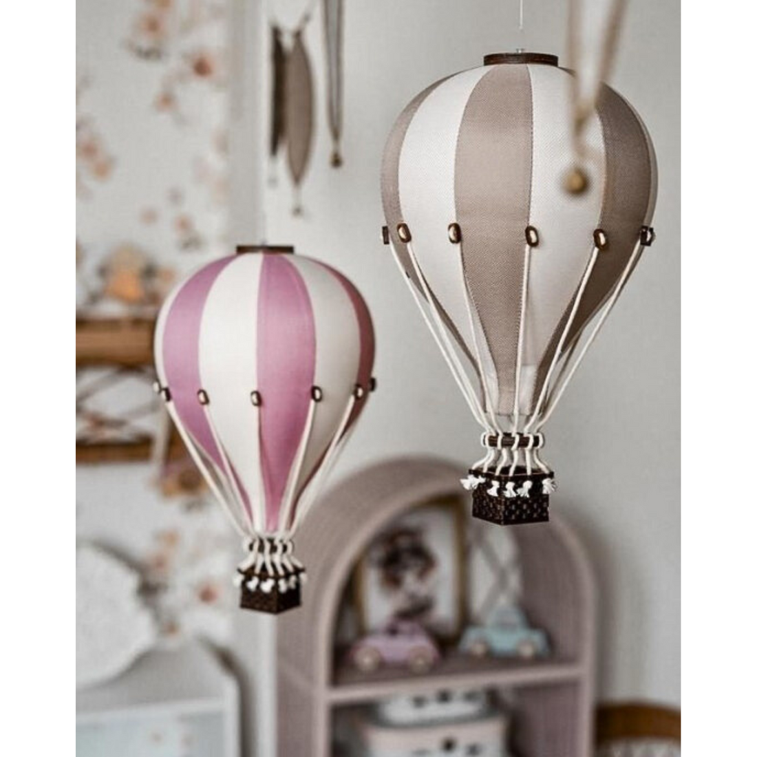 Super Balloon air balloon - White | Dusty Pink