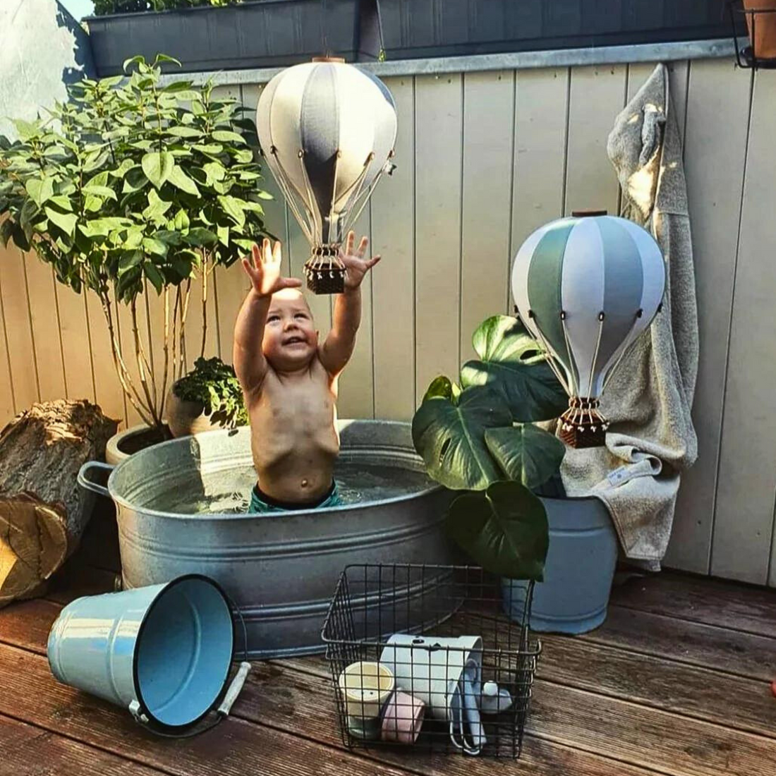 Super Balloon air balloon - Mint green | Grey