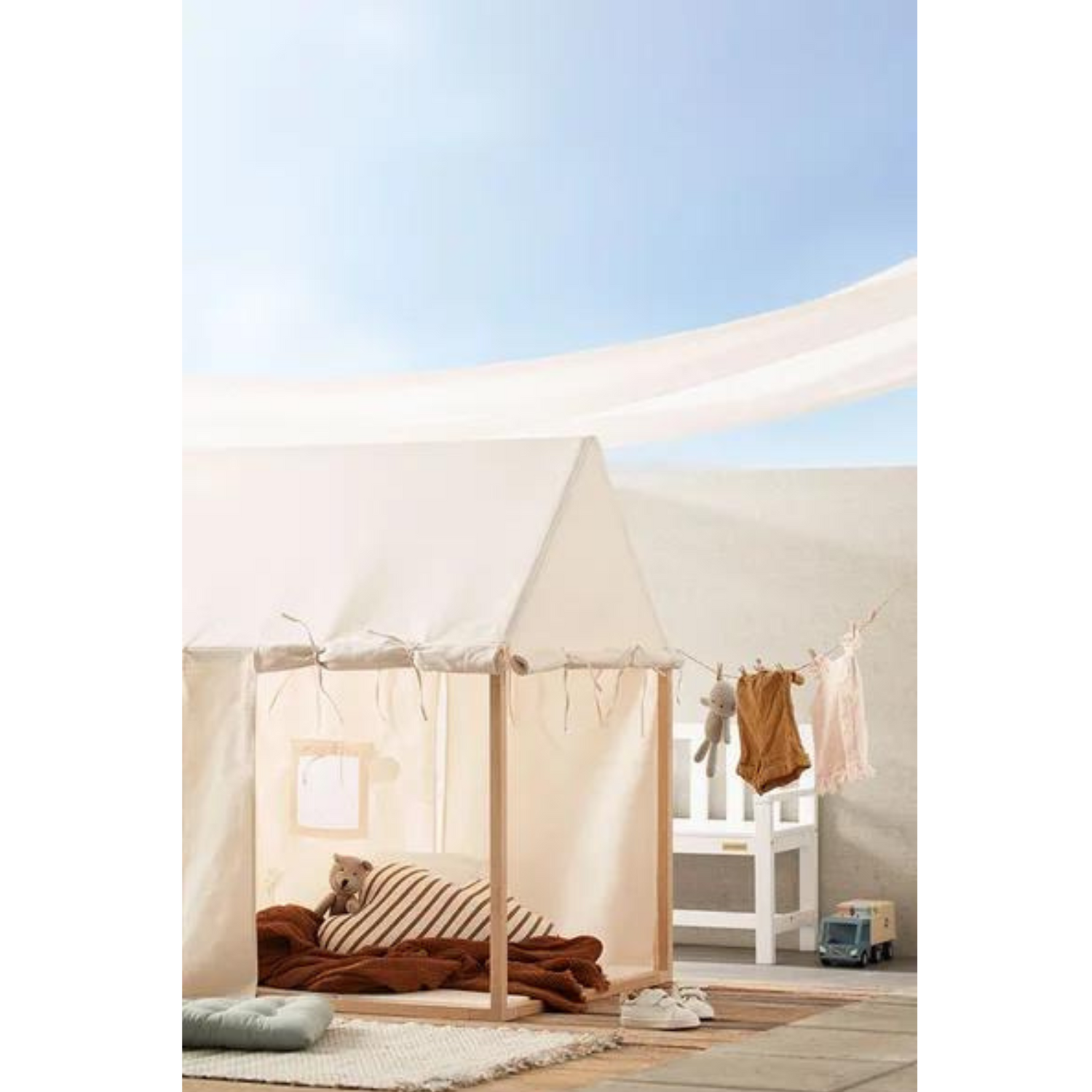 Playhouse tent with mat - Off white