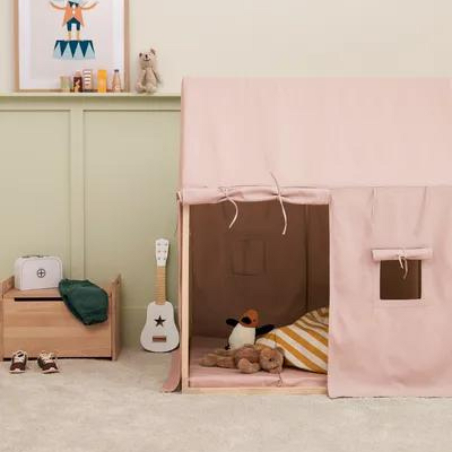 Playhouse tent with mat - Light pink