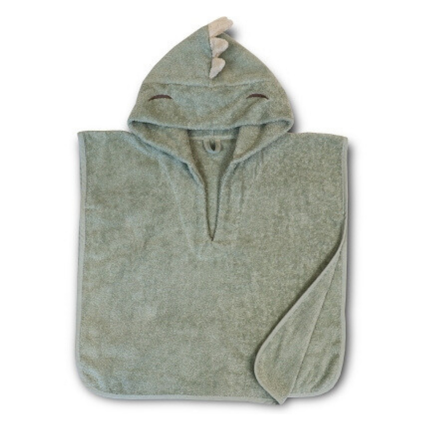 Adelin poncho towel - Light green Dino