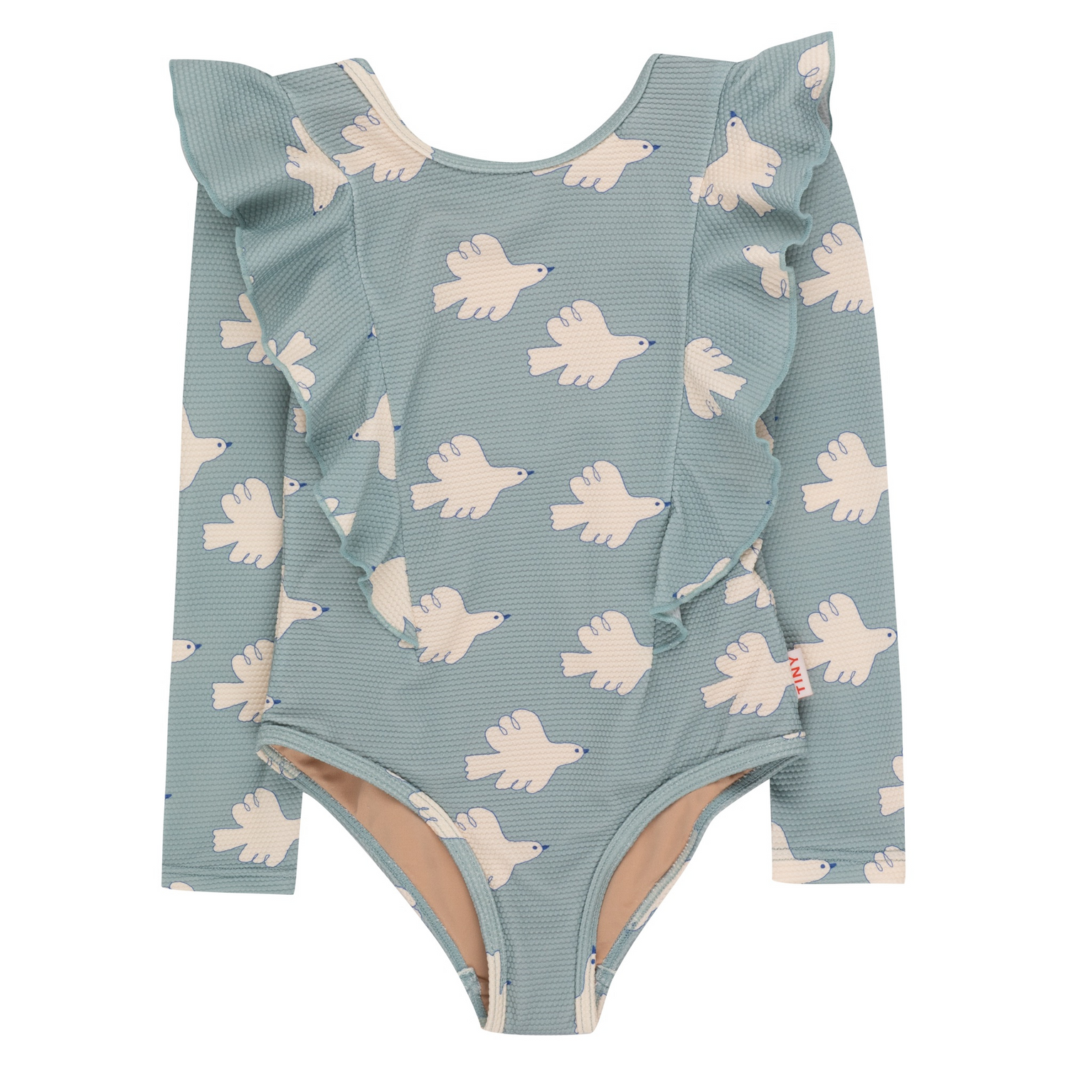 Swimsuit - Doves with long sleeves