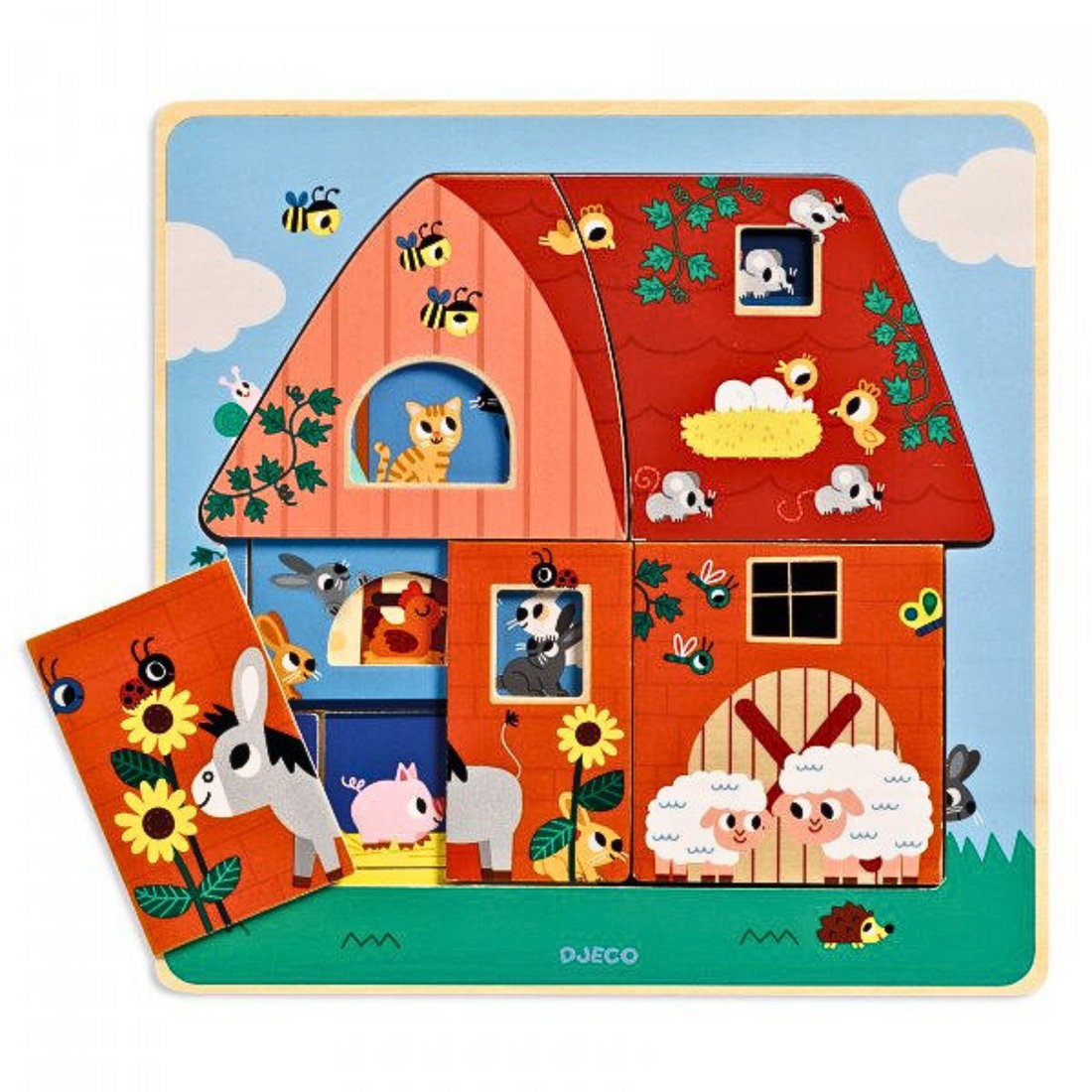 3-layer wooden puzzle - Pas Moo