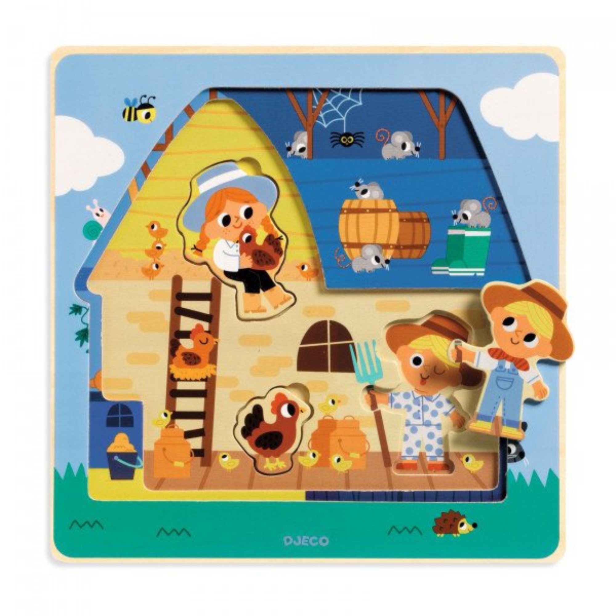 3-layer wooden puzzle - Pas Moo