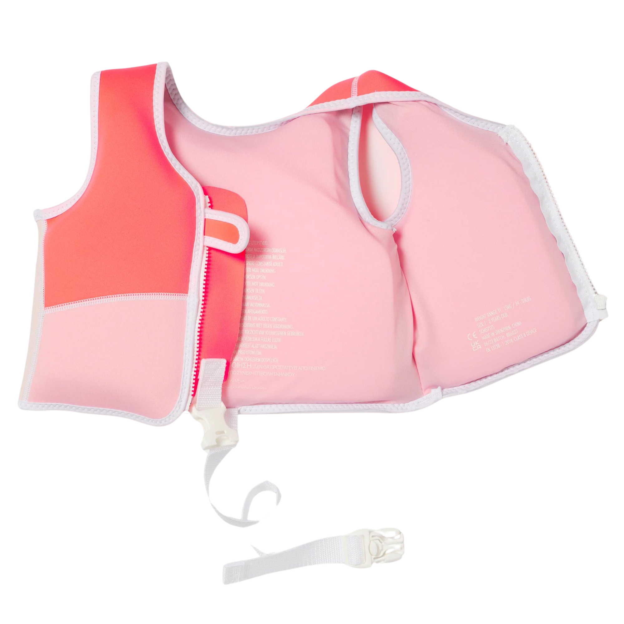 Swimming vest - Neon Strawberry