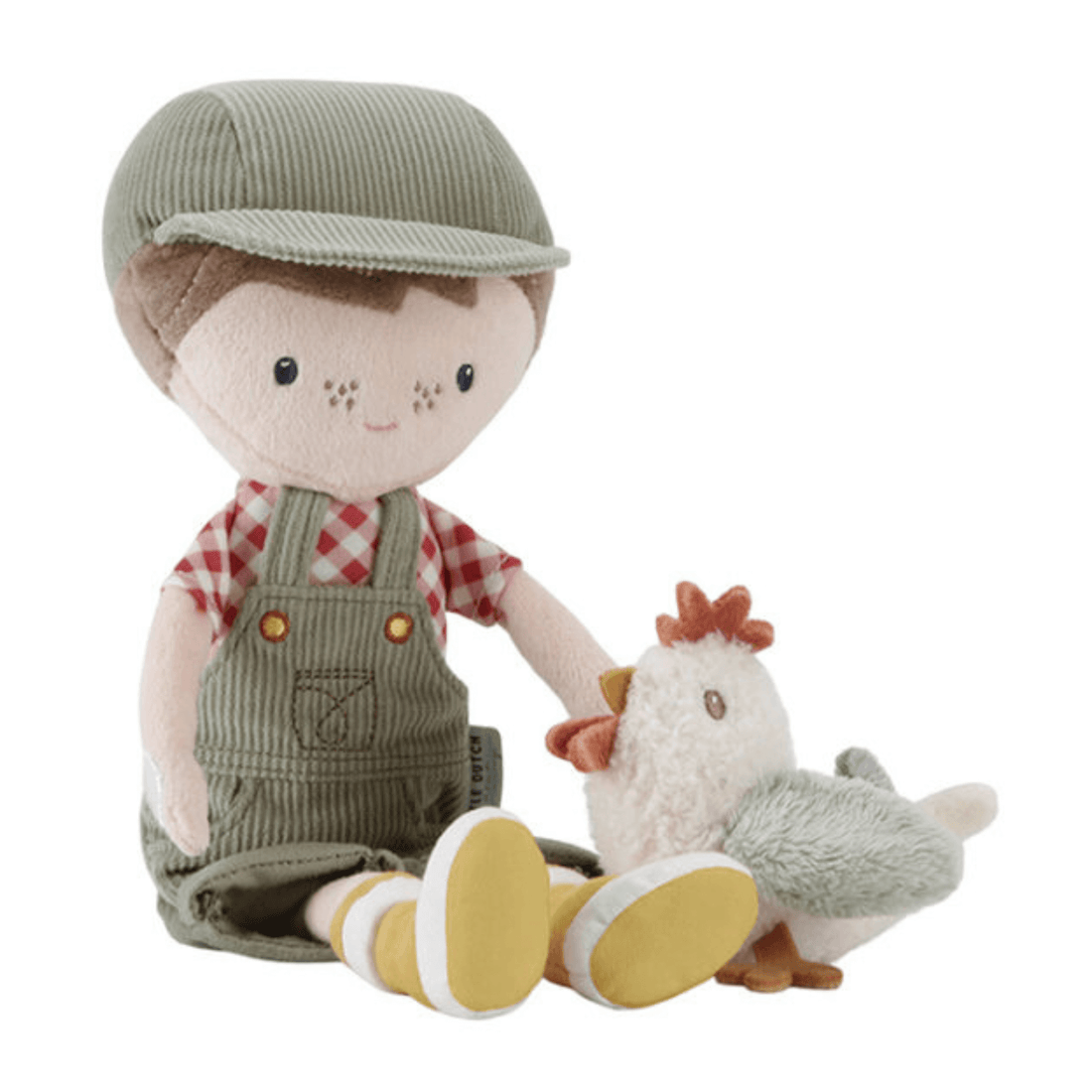 Lėlė - ūkininkas Jim su viščiuku