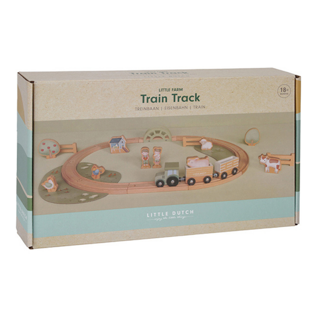 Little Farm Wooden Train Track