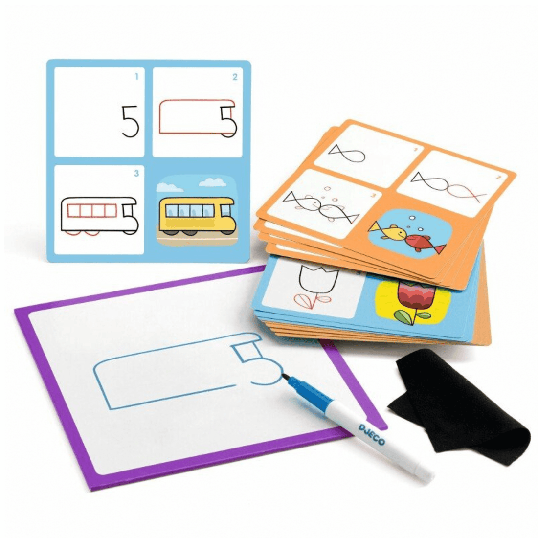 Educational drawing game - 1,2,3 & Co