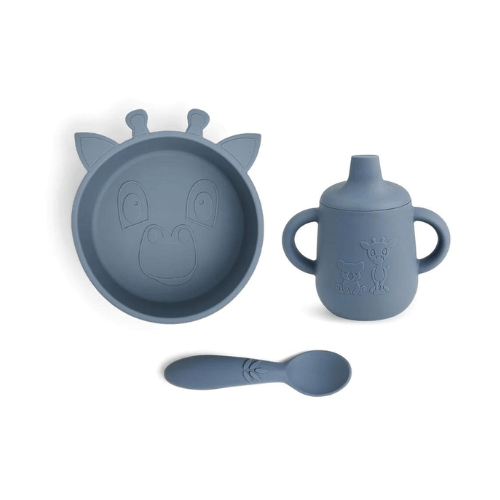 Giraffe silicone tableware set - Bering Sea