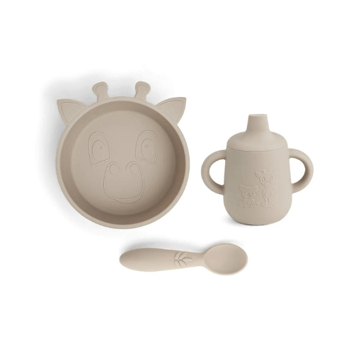 Giraffe silicone cookware set - Cobblestone 