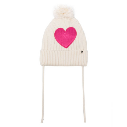 Knitted hat - Hearts