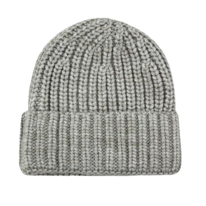 Knitted hat with wool - Light Grey