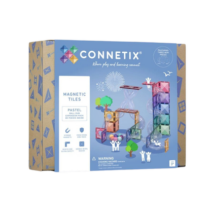 80 Piece Magnetic Constructor - Pastel Ball Run Expansion Pack