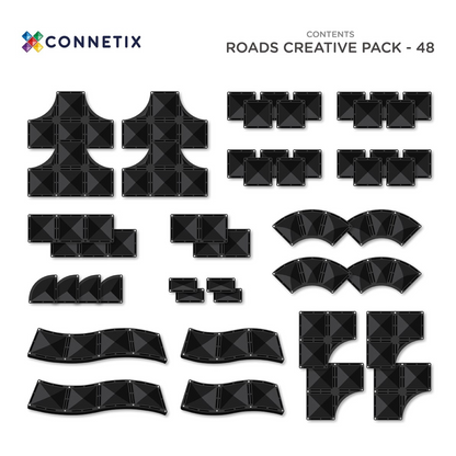 48 dalių magnetinis konstruktoius - Creative Roads Pack