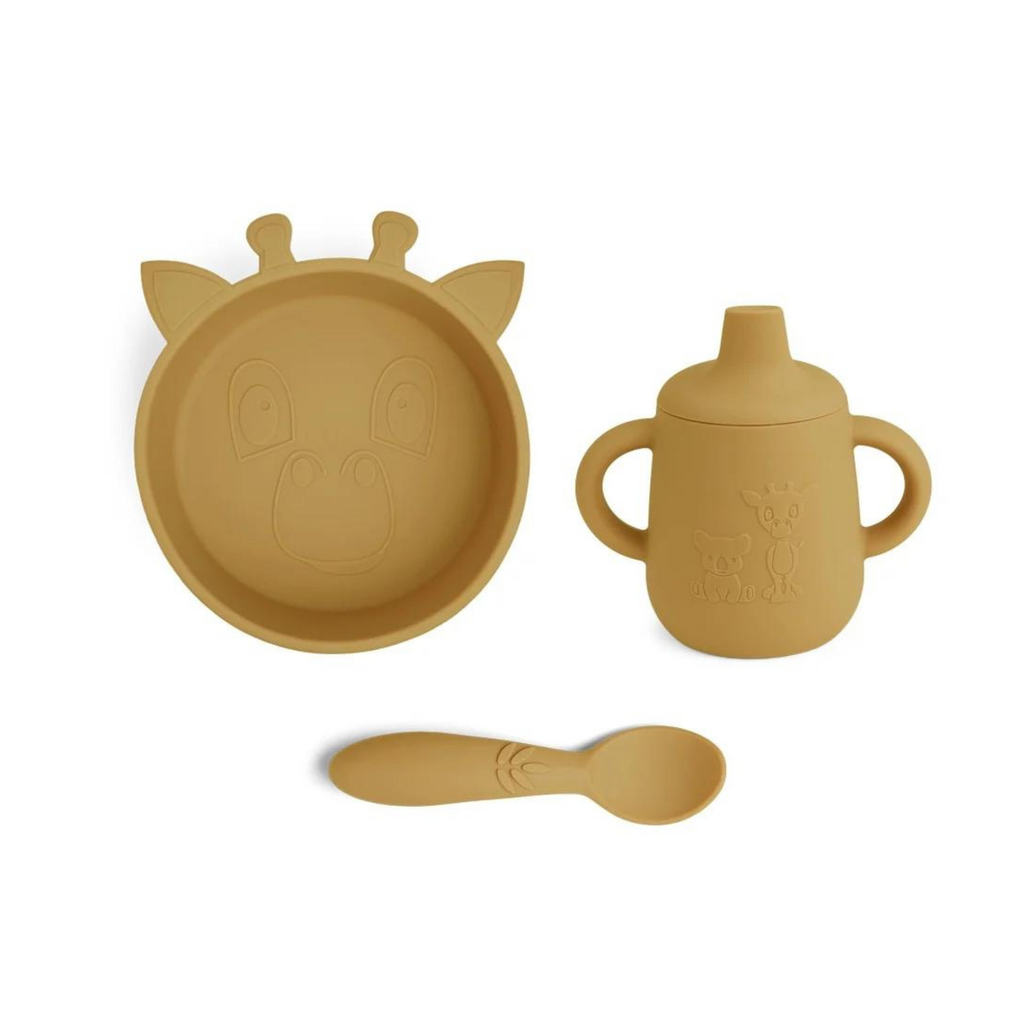 Giraffe silicone tableware set - Bering Sea