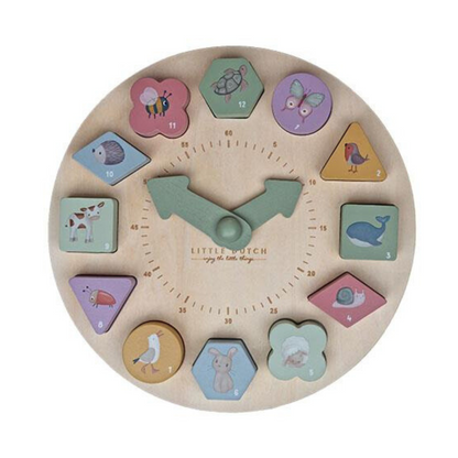 Little Dutch Wooden puzzle Clock