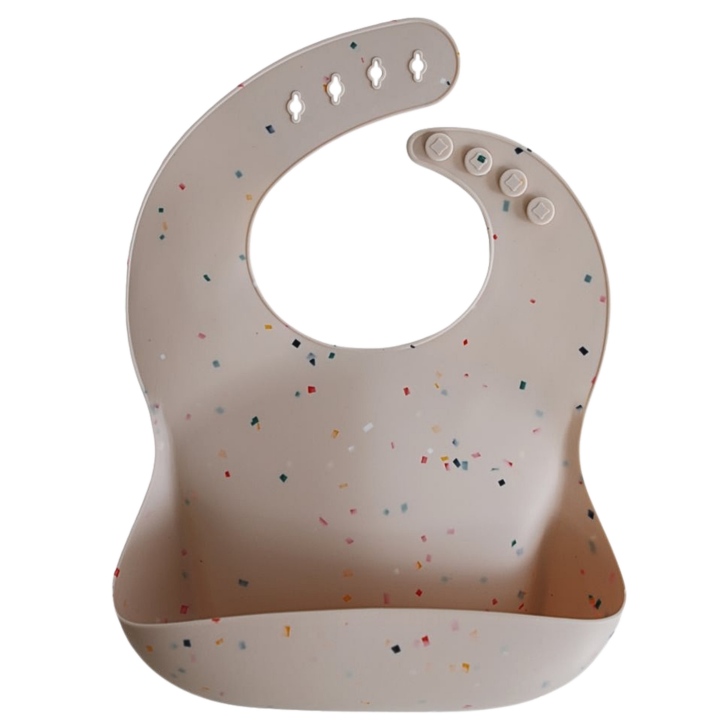 Silicone bib - Vanilla Confetti