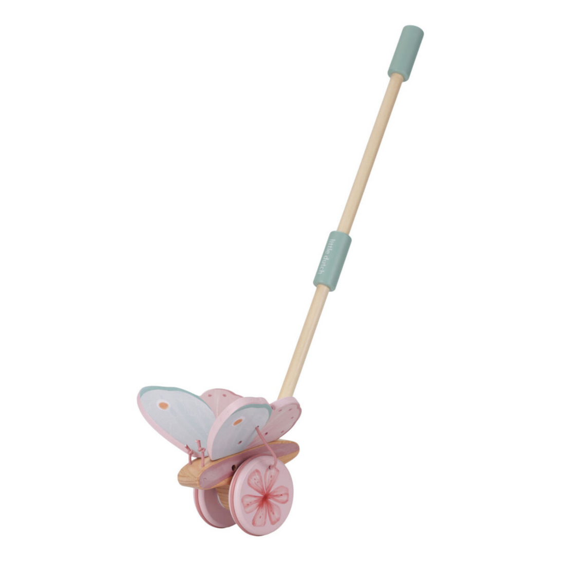 The goose is being pushed