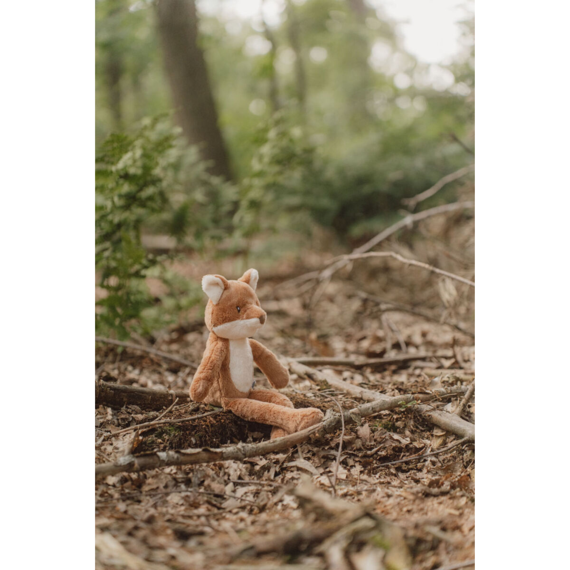 Plush fox with long legs