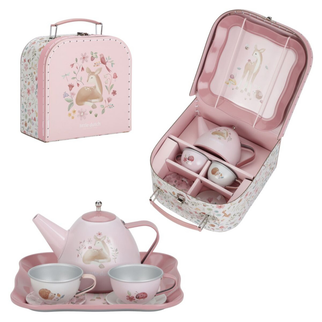 Tea set in a suitcase - Fairy Garden