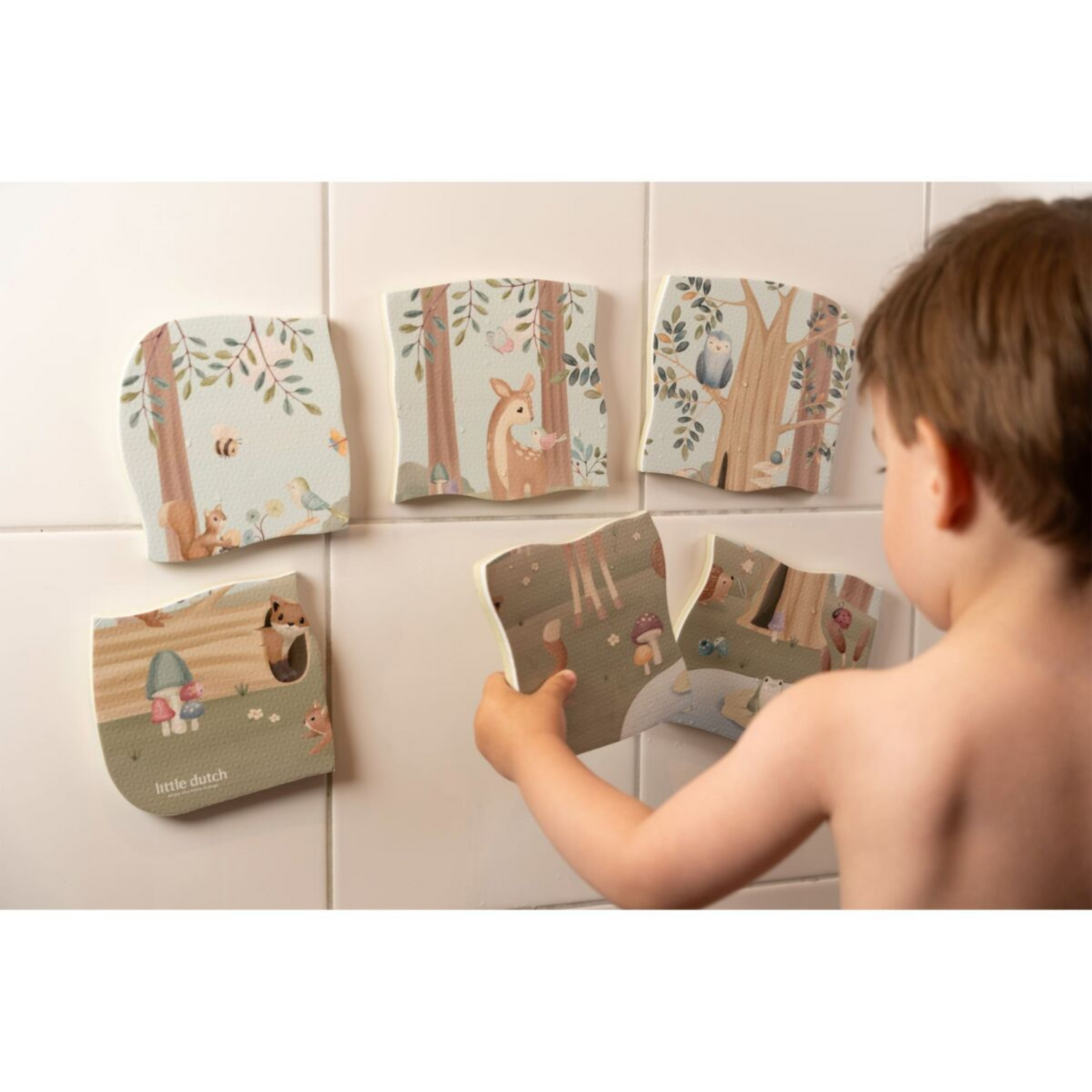 Bath foam puzzle - Forest Friends