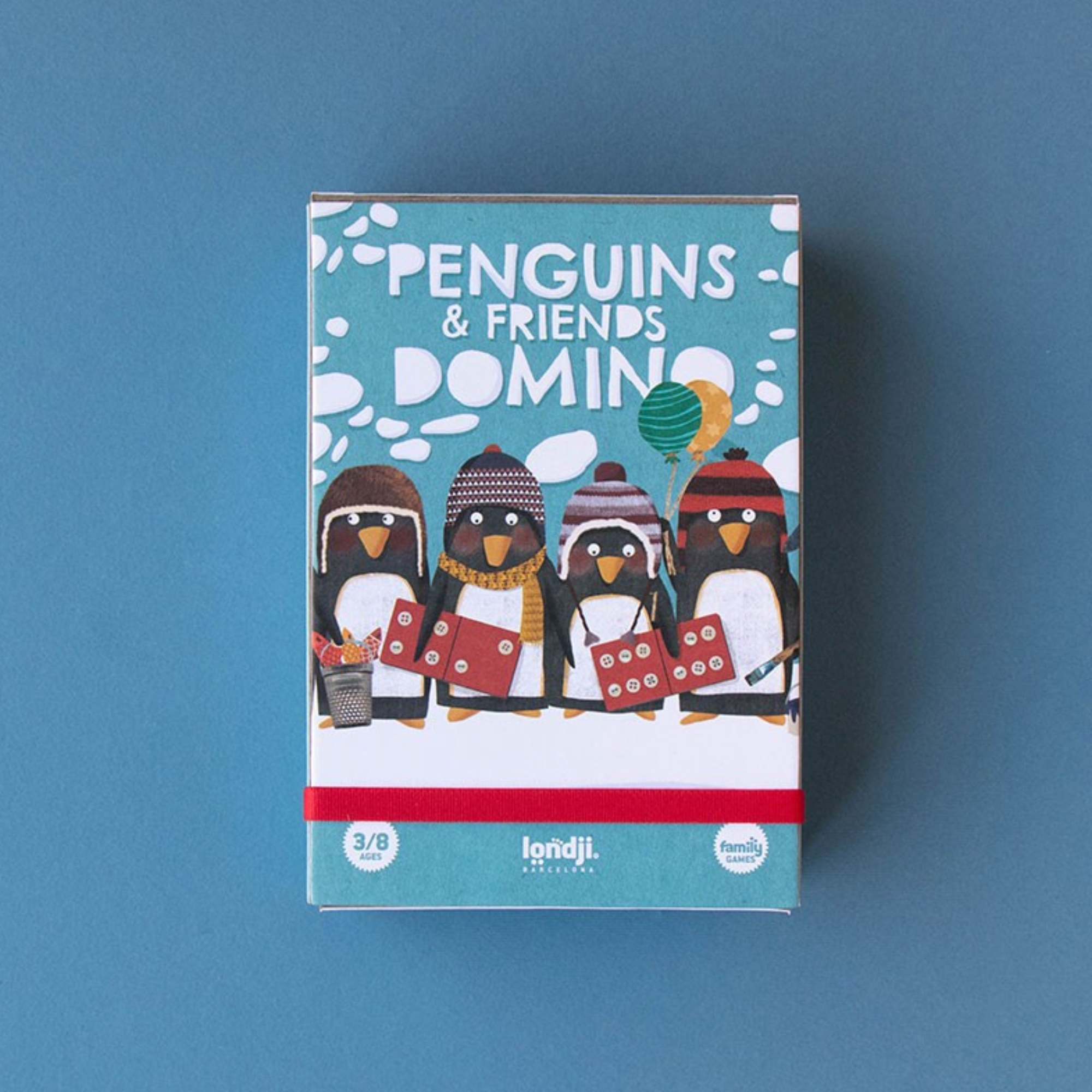 Domino žaidimas Penguins &amp; Friends Reversible