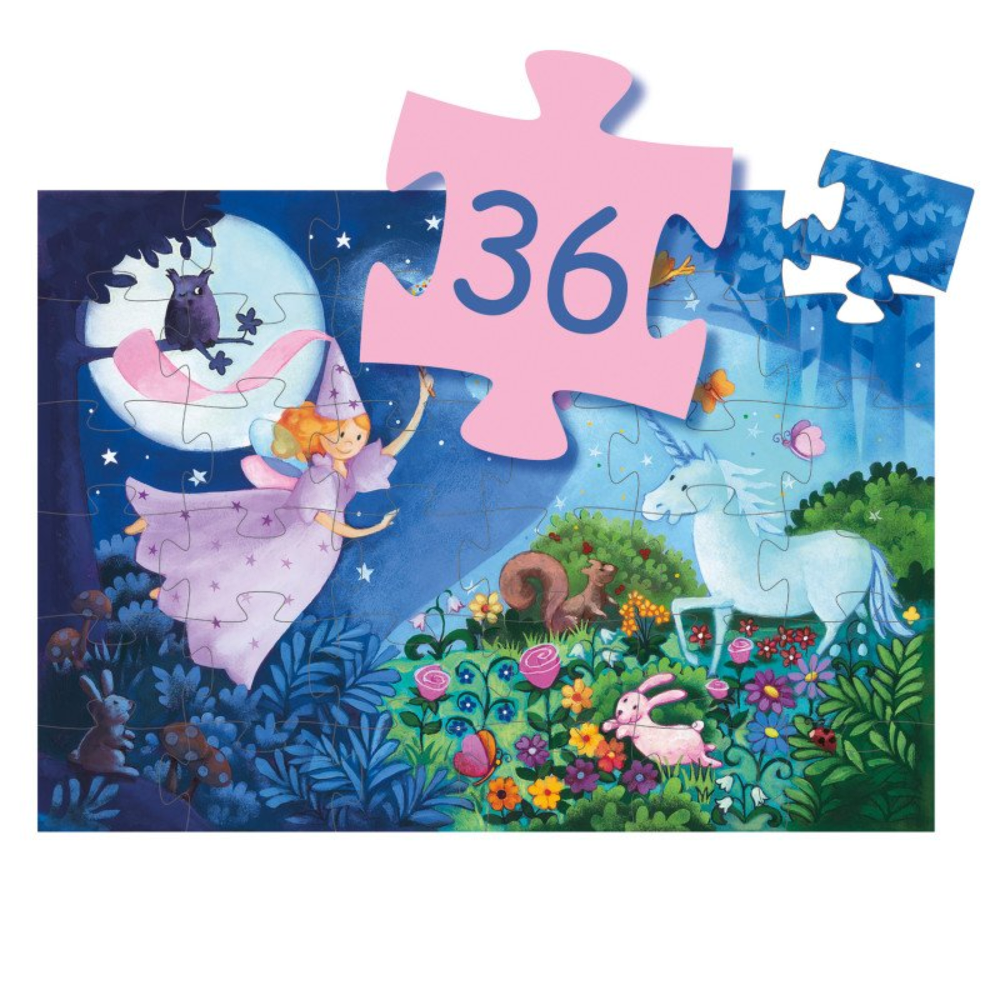 Silhouette puzzle - Fairy