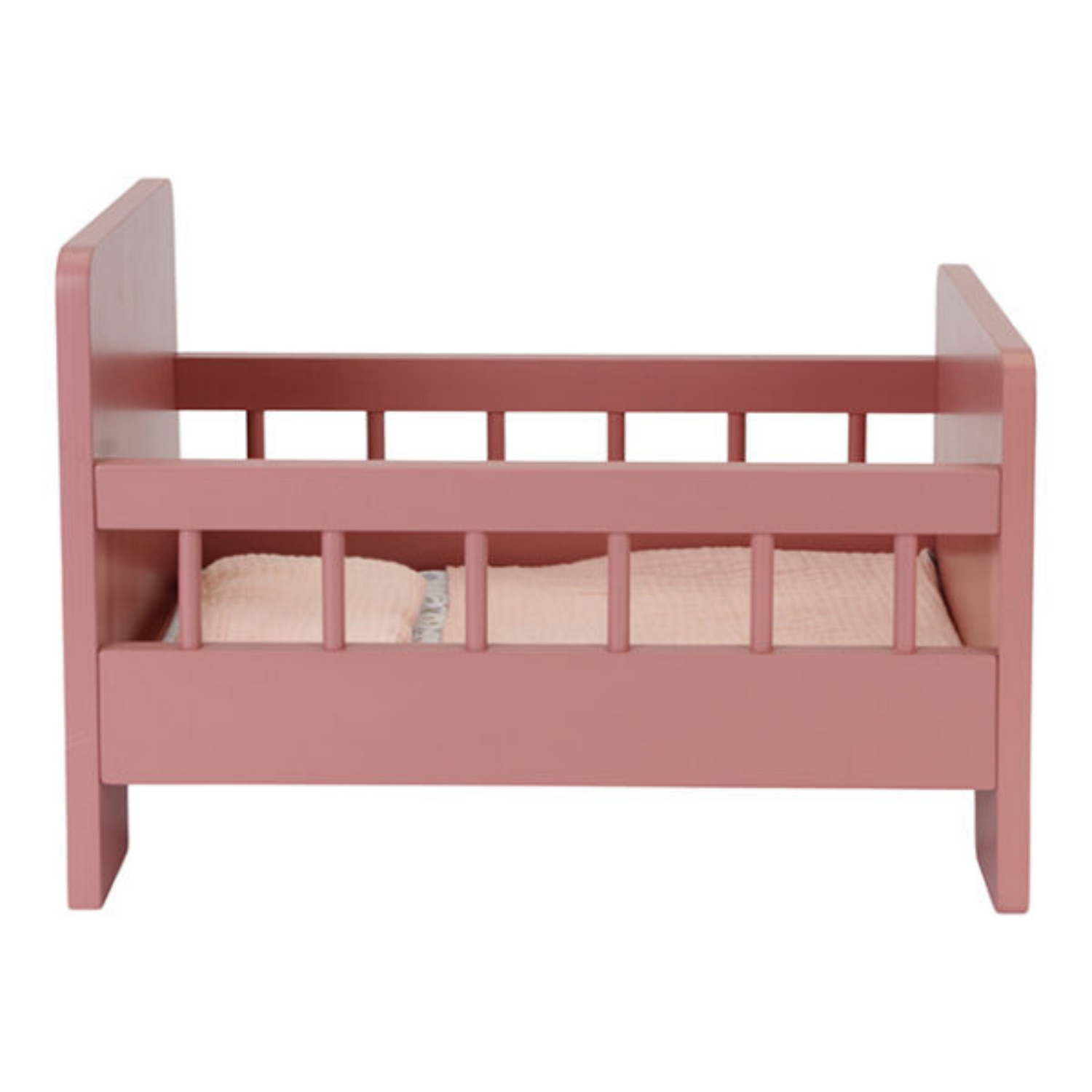 Doll bed with bedding