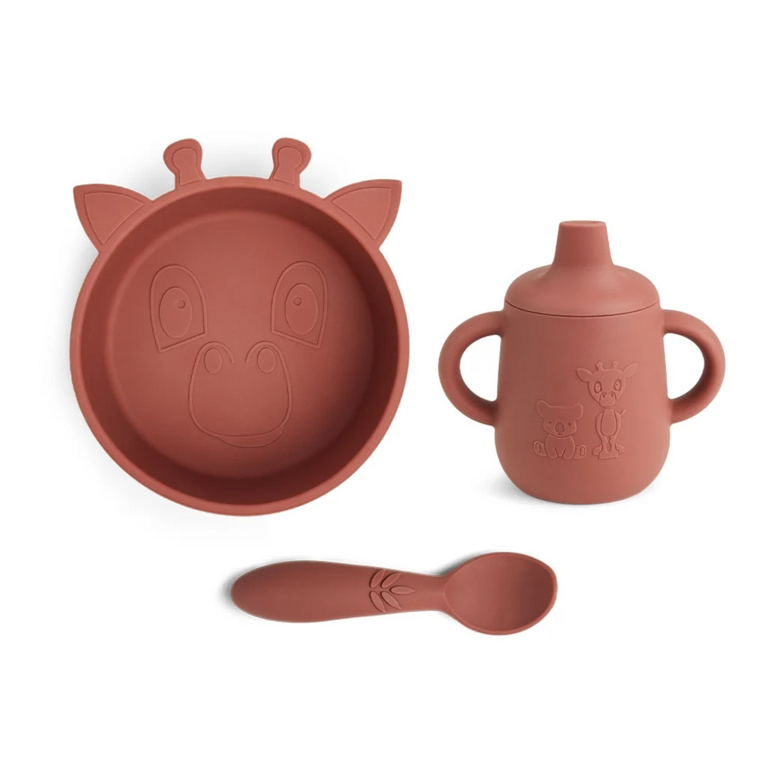 Giraffe silicone tableware set - Bering Sea