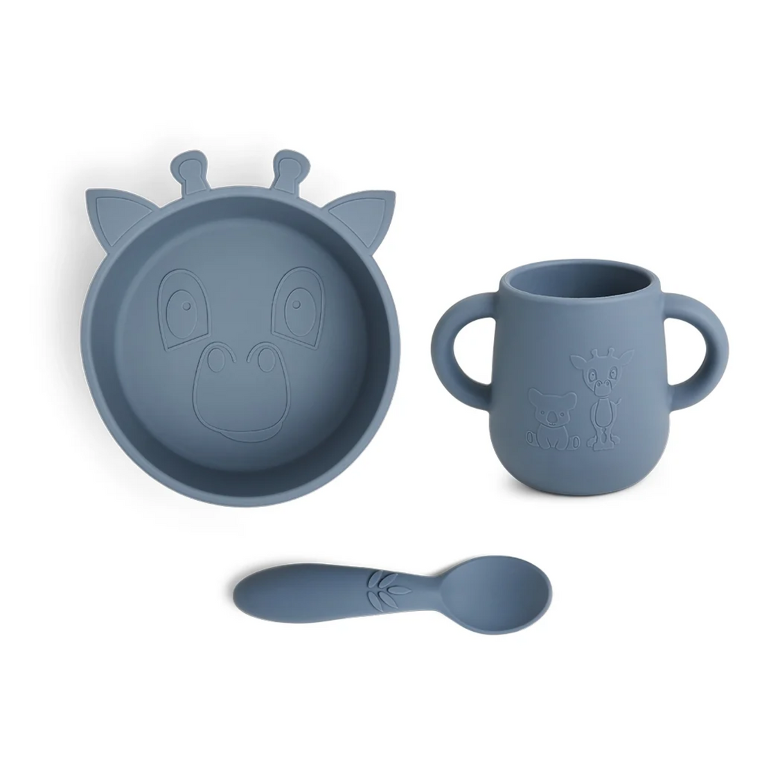 Giraffe silicone tableware set - Bering Sea