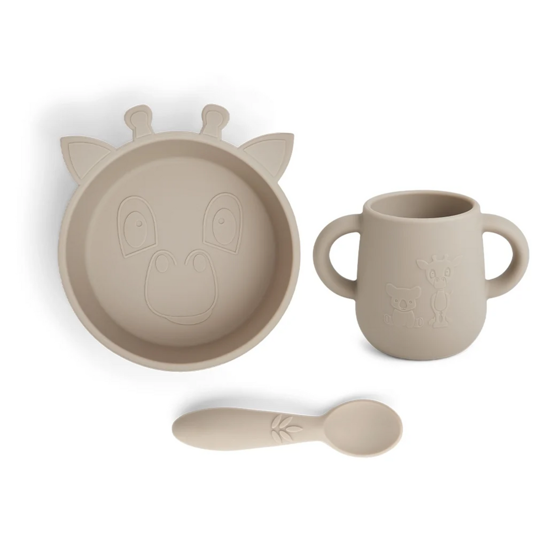 Giraffe silicone cookware set - Cobblestone