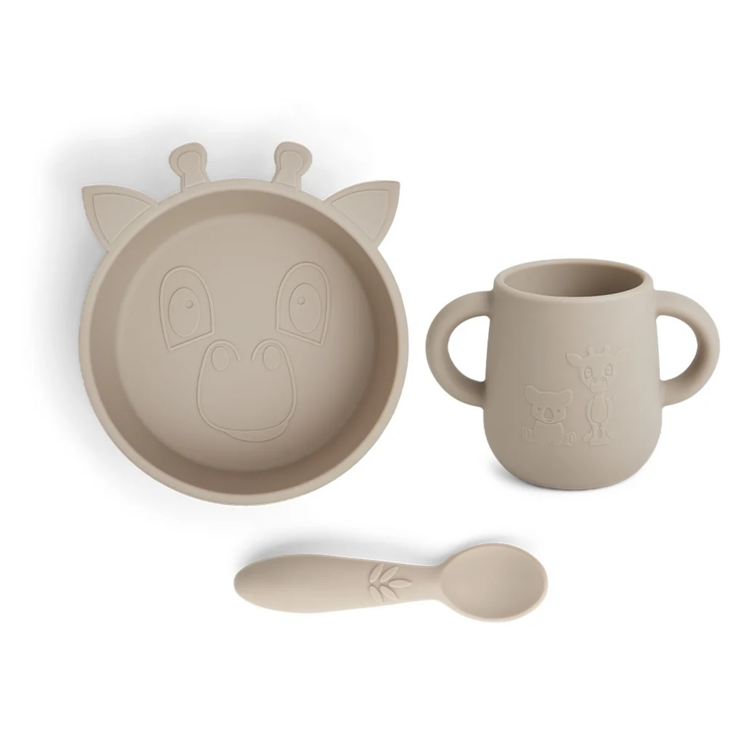 Giraffe silicone cookware set - Cobblestone 