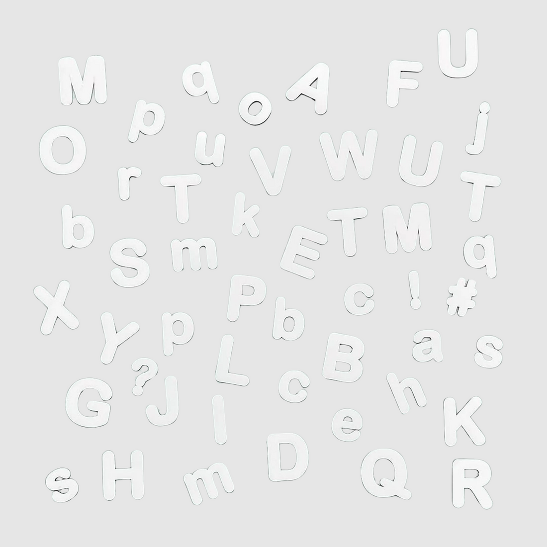 Magnetic letters 125 - White