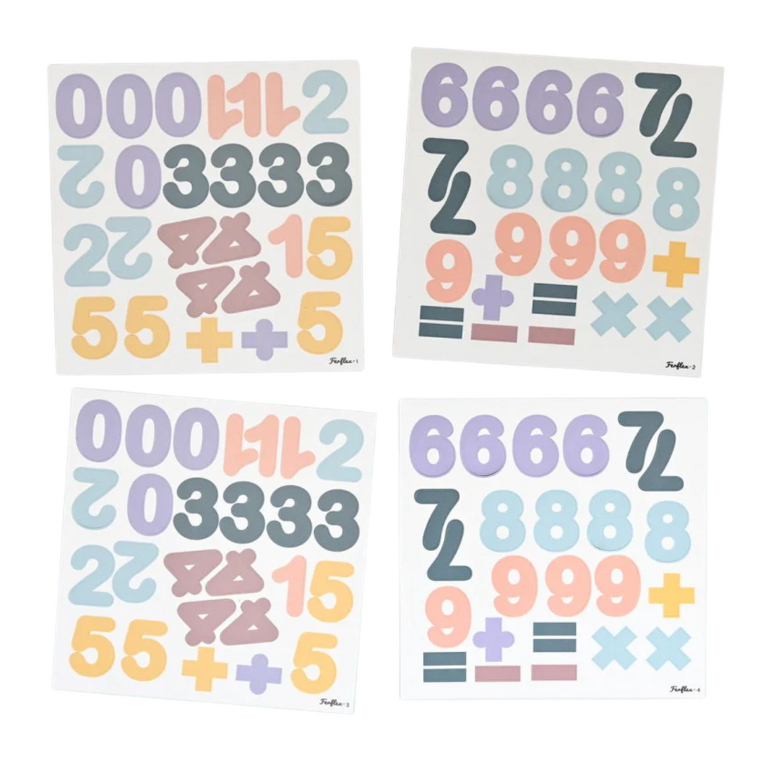 Magnetic numbers 100 - Pastel