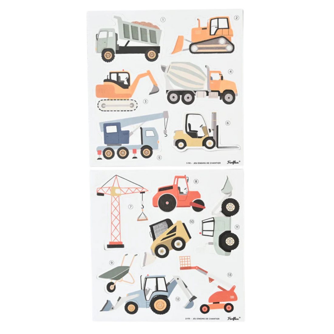 Magnetic game - Construction machines