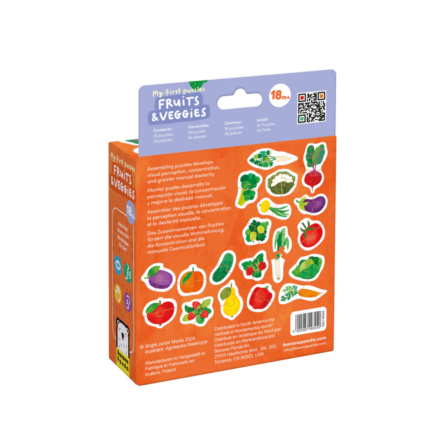 Pirmoji dėlionė Fruits &amp; Veggies