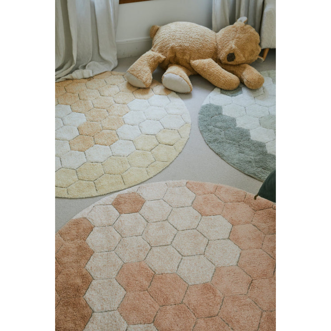 Carpet Honeycomb Blue Sage