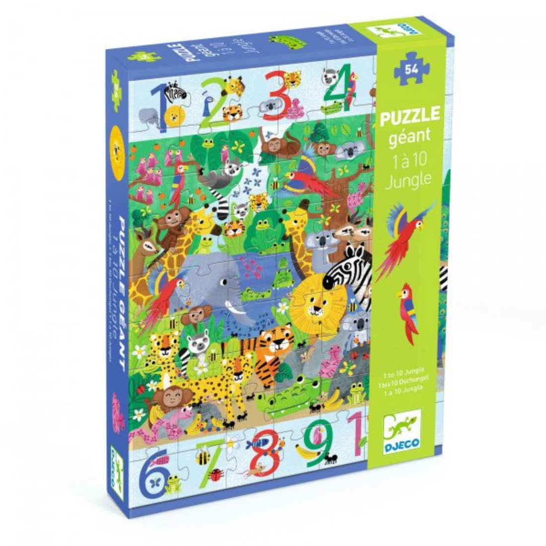 Giant puzzle - 1 to 10 Jungle