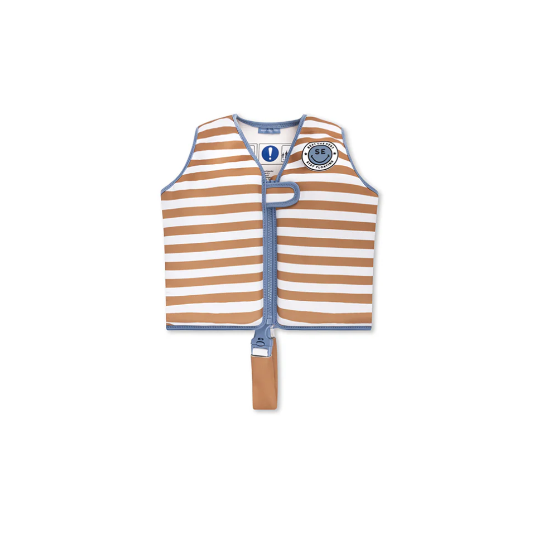 Plaukimo liemenė - Brown White Striped