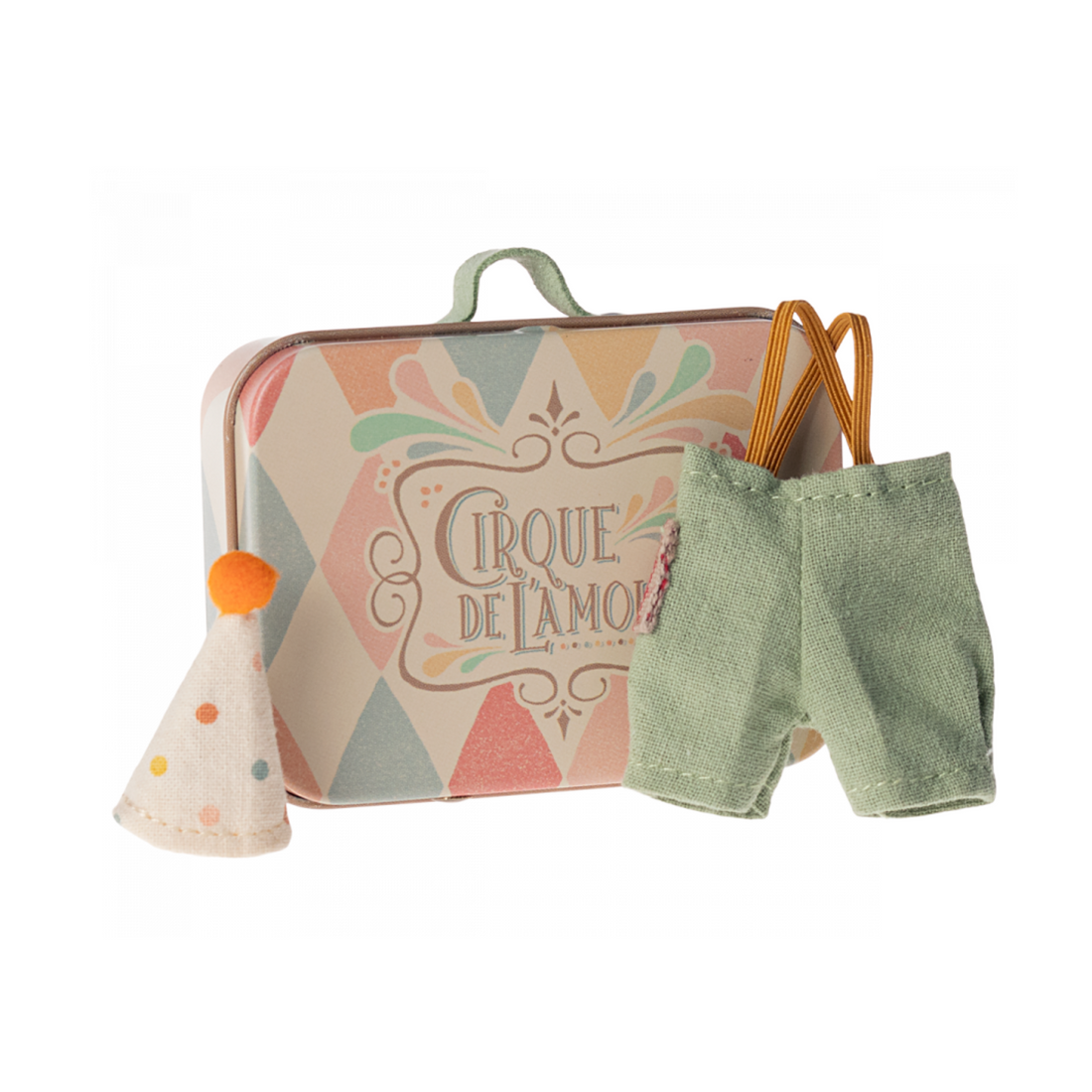 Circus clothes in a suitcase