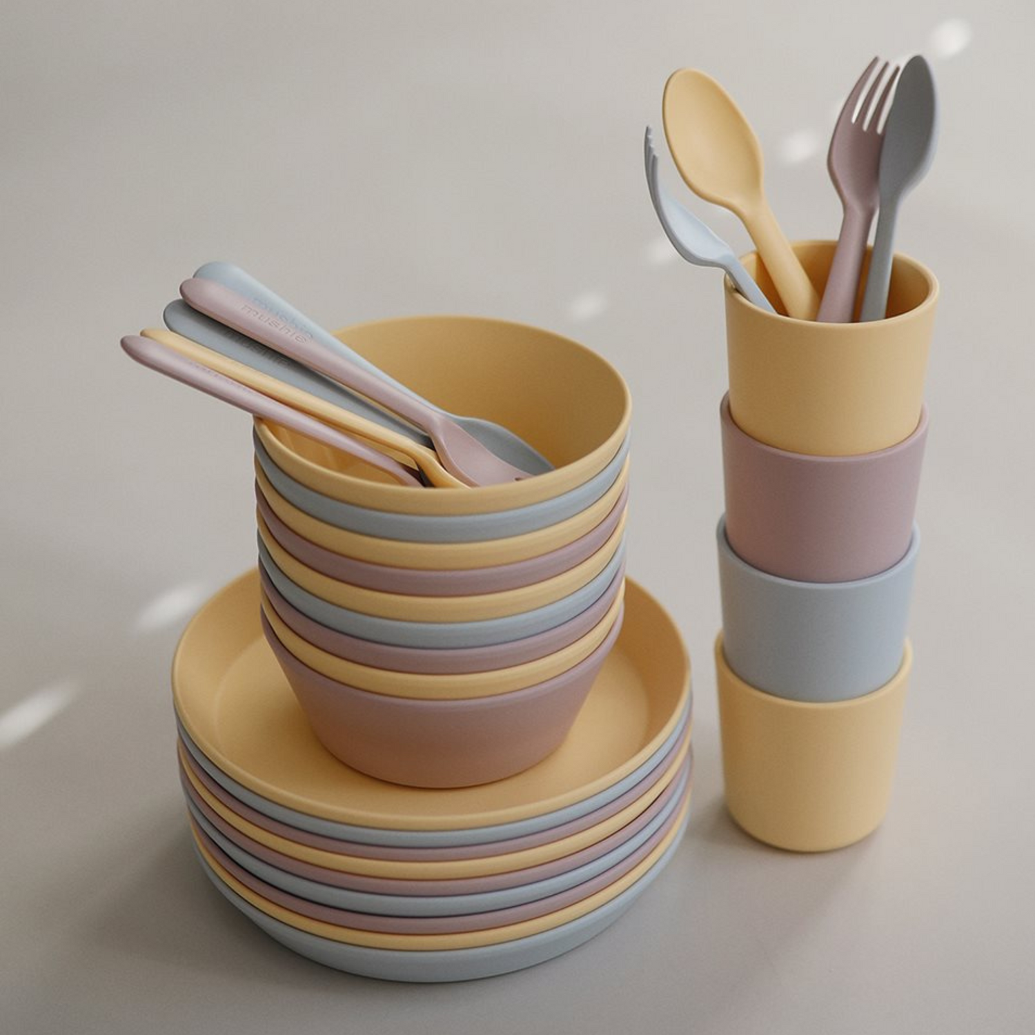 Fork and spoon set - Blush